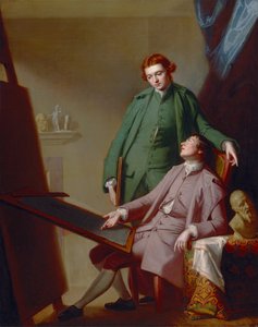 会話（アーティストブラザーズ、ピーター、ジェームズロムニー） 作： George Romney